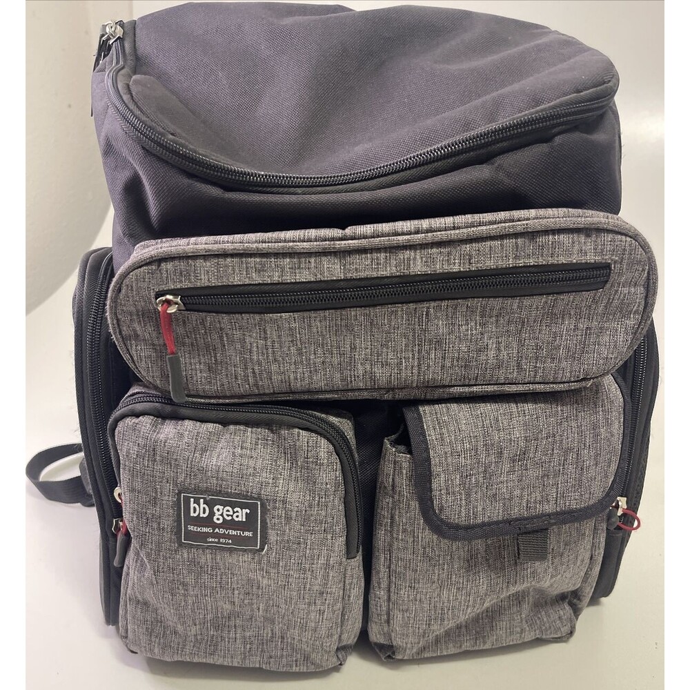 Baby Boom BB Gear Diaper Bag Backpack - Wipe Pocket and Insulated Side Pockets